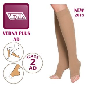 جوراب واریس کفه دار زیر زانو ورنا پلاس Verna Plus AD